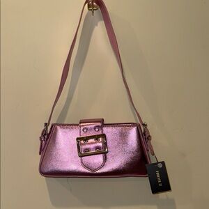 Forever 21 Metallic Pink Evening Purse Prom Club Wedding NWT bachelorette Party